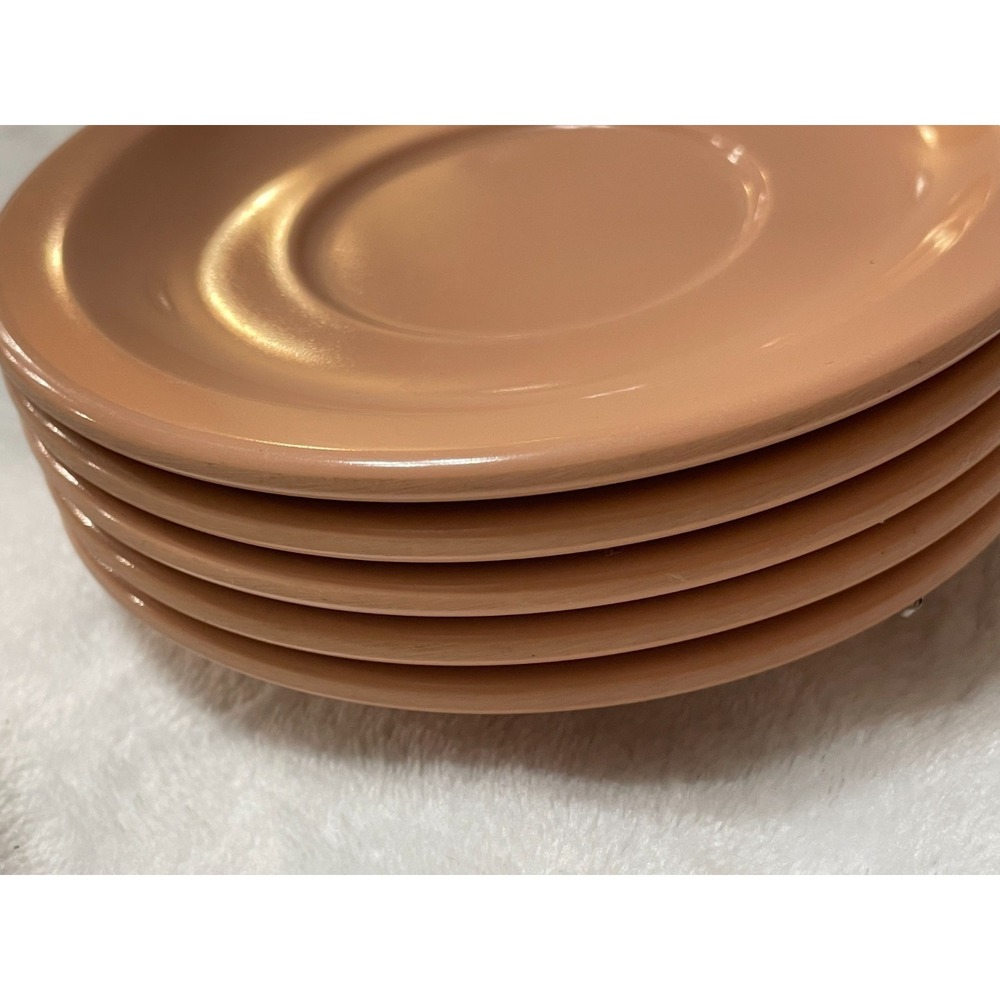 Dallas Ware Vintage  CS-41  Restaurant 12 Saucers/Plates5 1/2 inch Pink Melamine
